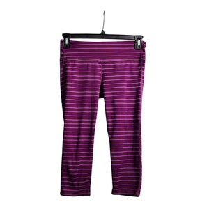 Athleta Womens‎ Leggings Medium Purple Stripes